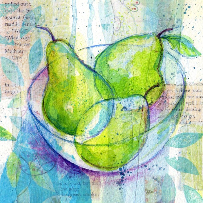 Pears - Mixed media